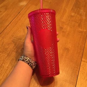 NWT Starbucks limited edition pink studded cup
